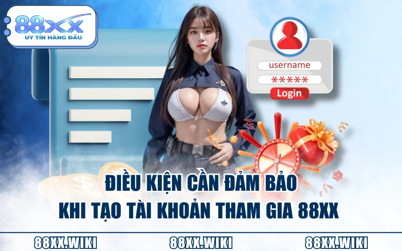 Điều kiện cần đảm bảo khi tạo tài khoản tham gia 88XX 